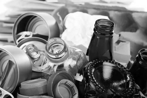 Van and crew preparing for garden clearance in Camden street