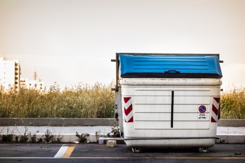 Residential waste collection trucks in Camden