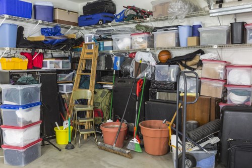 Post-clearance organized garage space